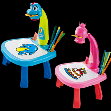 LED Projector Art Painting Table for Kids